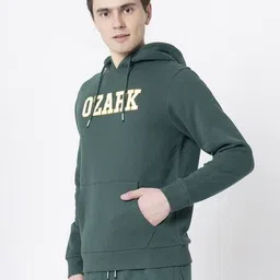 red tape Men Typographic Print Regular Fit Hoodie image 3