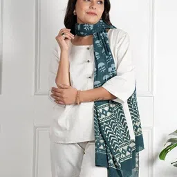 style shoes  Women Cotton Printed Stoles image 3