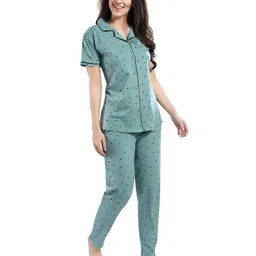 dzzo Printed Shirt & Pyjamas Set image 3