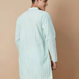 melange by lifestyle Striped Cotton Short Kurta image 3