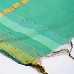 svaraa Women Woven Dupatta with Tassels image 3