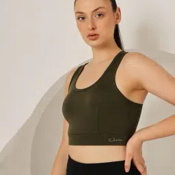 clovia Women Impact Padded Racerback Sports Bra image 3