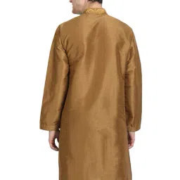 enciger Embroidery Long Kurta with Mandarin Collar image 3