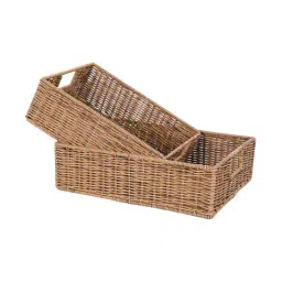 pure home and living Set of 2 Heather Wicker Baskets image 3