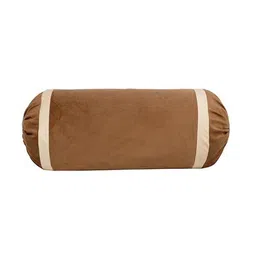 the conversion Set of 2 Velvet Foil Work Bolster cover 15" x 30" image 3