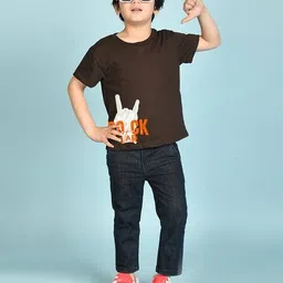 nusyl Boys Graphic Print Oversized Fit Crew-Neck T-Shirt image 3