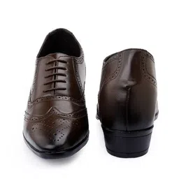 bxxy Men Elevator Heeled Lace-Up Brogue Shoes image 3