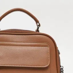 styli Women Stud Embellished Patch Pocket Utility Handbag image 3