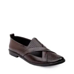 woakers Men Criss-Cross Strap Slip-On Shoe Sandals image 3
