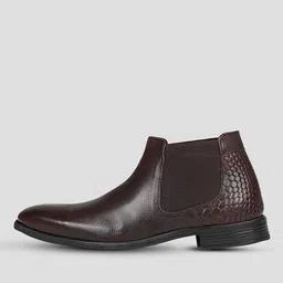 ezok Men Mid-Top Square-Toe Slip-On Shoes  image 3