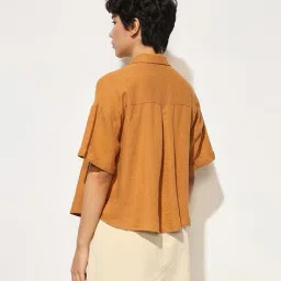 only Women Loose Fit Shirt with Patch Pocket image 3