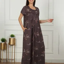 sweet dreams Women Floral Print Nightie with Insert Pocket image 3