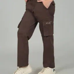 cantabil Mid Rise Cotton Cargo Pants image 3