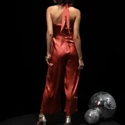 tokyo talkies Women Sleeveless Halter-Neck Jumpsuit image 3