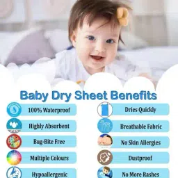 dream care Waterproof Bed Protector Dry Sheet image 3