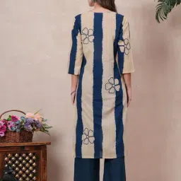 indie picks Self-design Straight Kurta Set image 3
