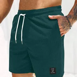 kajaru x ag Men Patterned Regular Fit Shorts with Drawstring Waist image 3