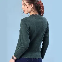 v-mart Women Round-Neck Button-Down Cardigan image 3