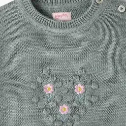 playday Girls Embroidered Round-Neck Pullover image 3