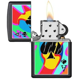 Zippo Colored Ace of Spades Windproof Pocket Lighter image 3