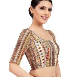studio shringaar Women Back Open Blouse image 3