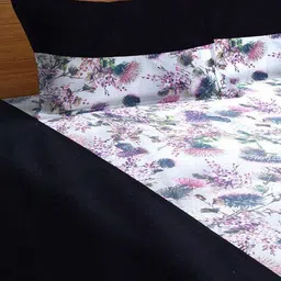 klotthe Floral Cotton Double Bed Cover with 2 Pillow Covers image 3