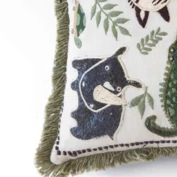 gulmohar lane Printed Rectangular Cushion Cover 8" x14" image 3