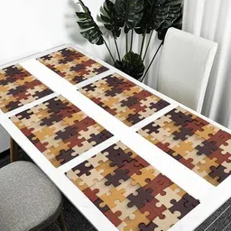 cread craft Set of 6 Waterproof Non-Slip Placemats image 3