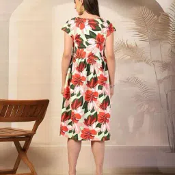 zelena Women Floral A-Line Dress image 3