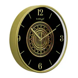 random Wall Clock Non-Ticking Round For Bedroom  image 3