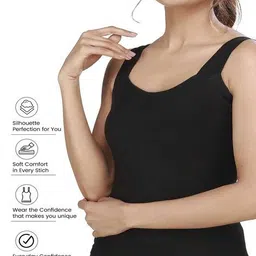 alba Pack of 3 Cotton Scoop-Neck Camisoles image 3