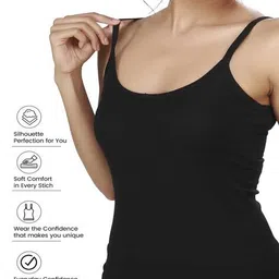 alba Pack of 2 Cotton Scoop-Neck Camisoles image 3