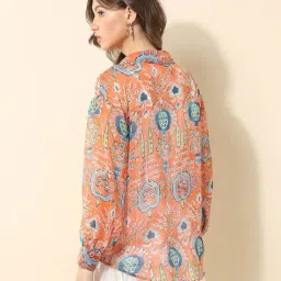 u.s. polo assn. Women Floral Regular Fit Shirt image 3