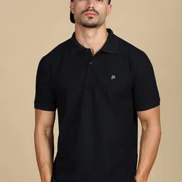lux parker  Men Cotton Lounge Polo T-shirt image 3