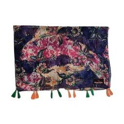 stole villa Pack of 6 Women Floral Print Scarves image 3