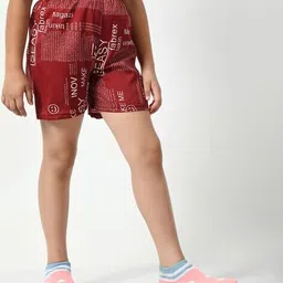 pixie n prince  Girls Regular Fit High Rise Printed Shorts image 3