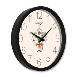 random Non-Ticking Round Wall Clock image 3