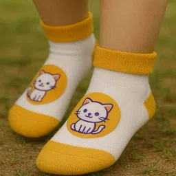 katapol Girls Cartoon Ankle-Length Socks image 3