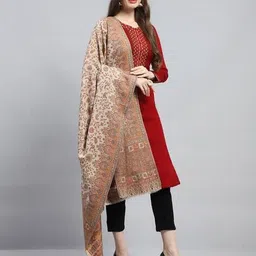 monte carlo Women Self-design Shawl image 3