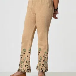 pixie n prince Girls Relaxed Fit Floral Palazzos image 3