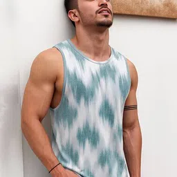 jump cuts Men Pack of 2 Printed Sleeveless Vests image 3