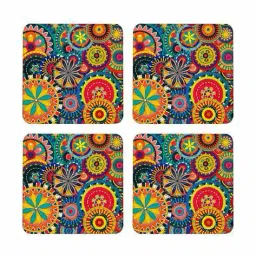 mooch wale Set of 2 Graphic Print Wooden Coasters image 3