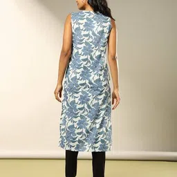 acai Women Floral Print Straight Kurta image 3