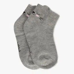 wotnot by azorte Pack of 3 Graphic-Knit Ankle-Length Socks image 3