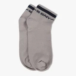 yousta Men Pack of 3 Typographic Print Ankle Length Socks image 3