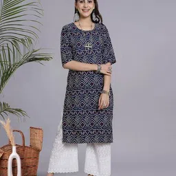 7 threads Pack of 5 Women Printed Straight Kurtas image 3