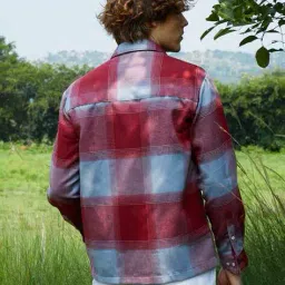 campus sutra Men Checks Oversized Fit Shirt image 3