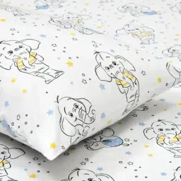 haus & kinder 210 TC Printed Single Bedsheet with Pillow Cover image 3