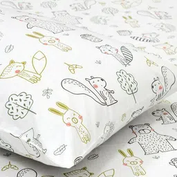 haus & kinder 210 TC Printed Single Bedsheet with Pillow Cover image 3