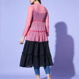 trend arrest Women Colour-block Shrug image 3